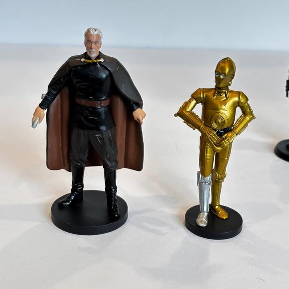 Star Wars Miniature Figures Set Of 5 Collectibles Han Solo Maz Kanata Count Dook - Picture 4 of 9